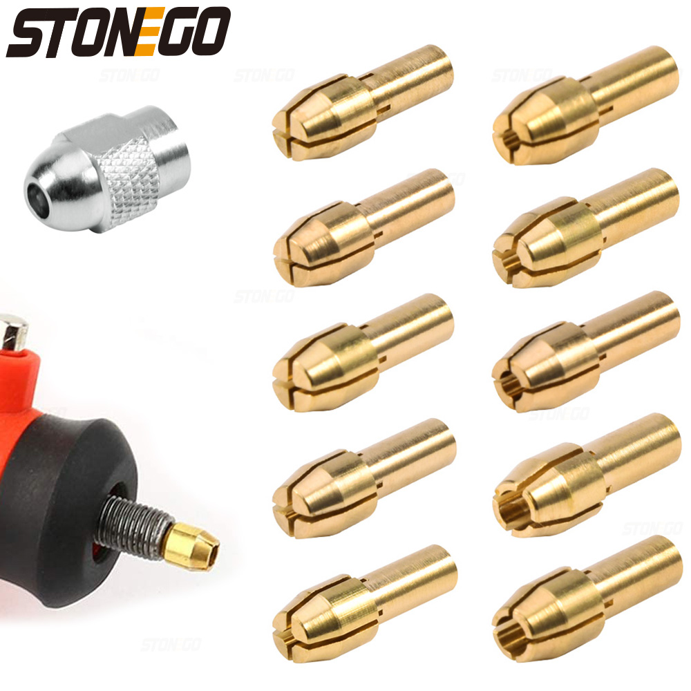 Woodworking Videos - STONEGO 11Pcs Mini Drill Brass Chuck