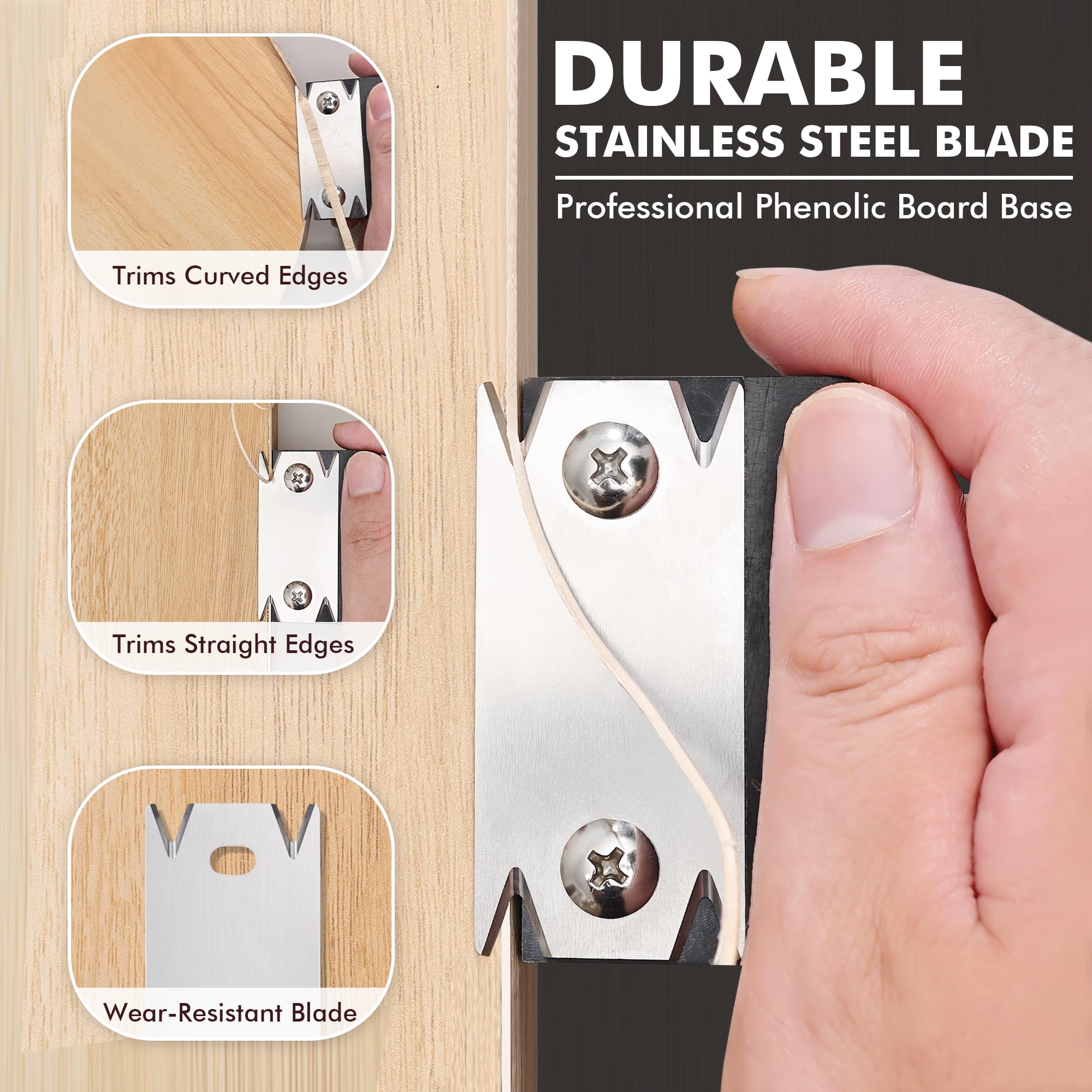 Woodworking Edge Trimmer - Trimmer Wood Chamfering Fillet Scraper Board
