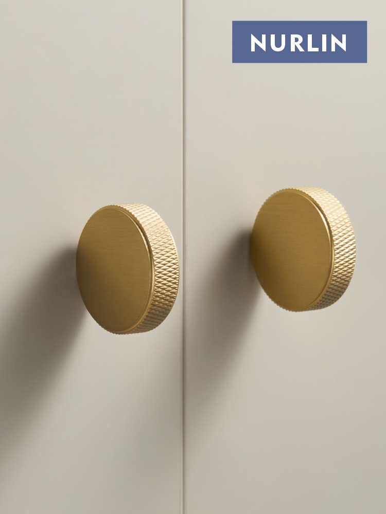 Woodworking Novel - Nurlin New Solid Brass Knurled Round