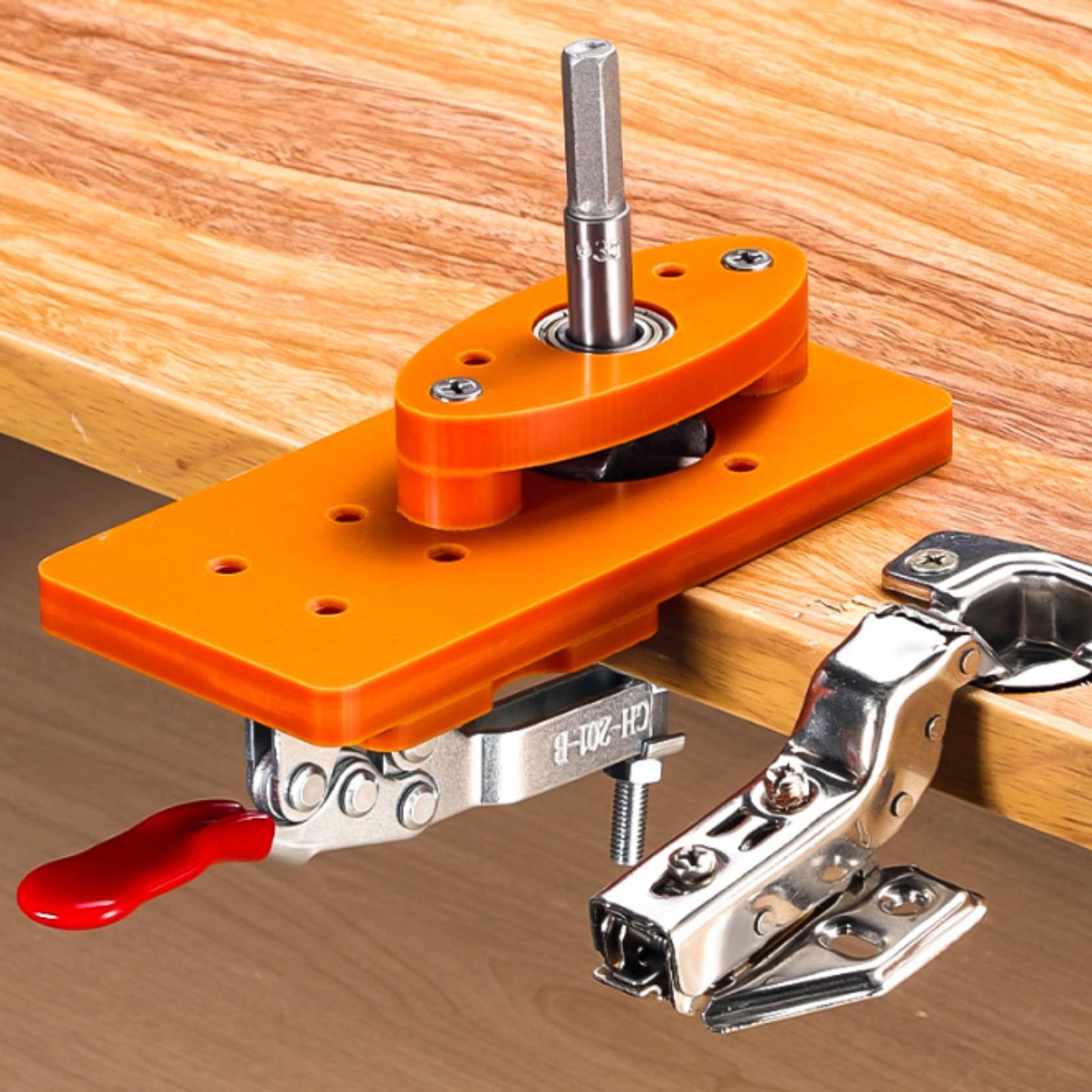 Woodworking Basics - 35mm Hinge Drilling Jig Long-Lasting Door