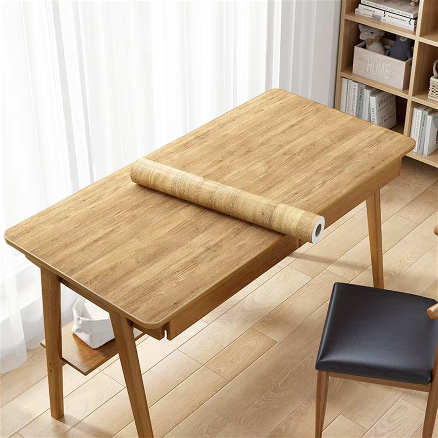 Woodworking Oil Finish - PVC Oil-proof Wood Grain Sticker Self-adhesive