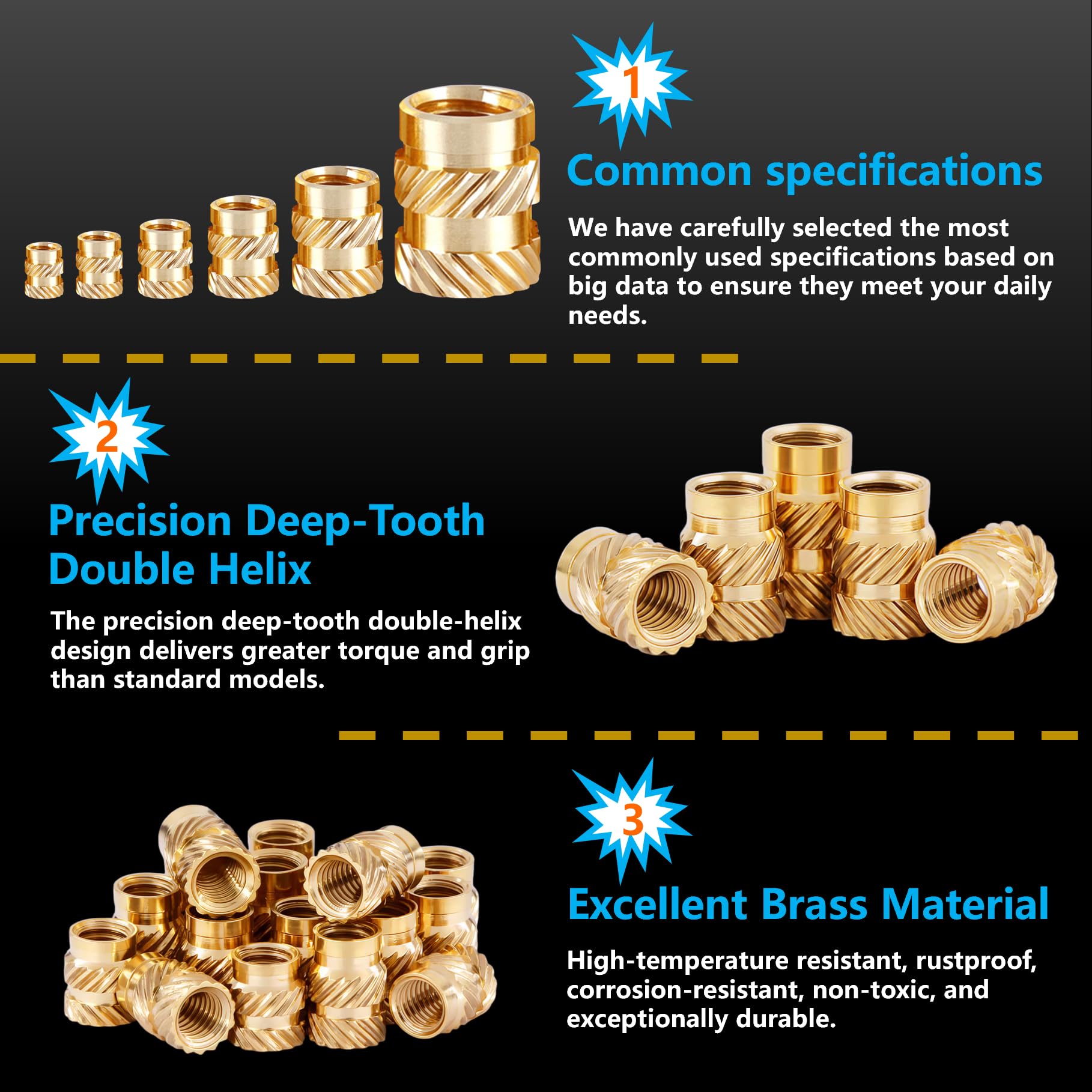 600Pcs M2-M6 Brass Threaded In – обзор и цена Woodworking Tool Stores