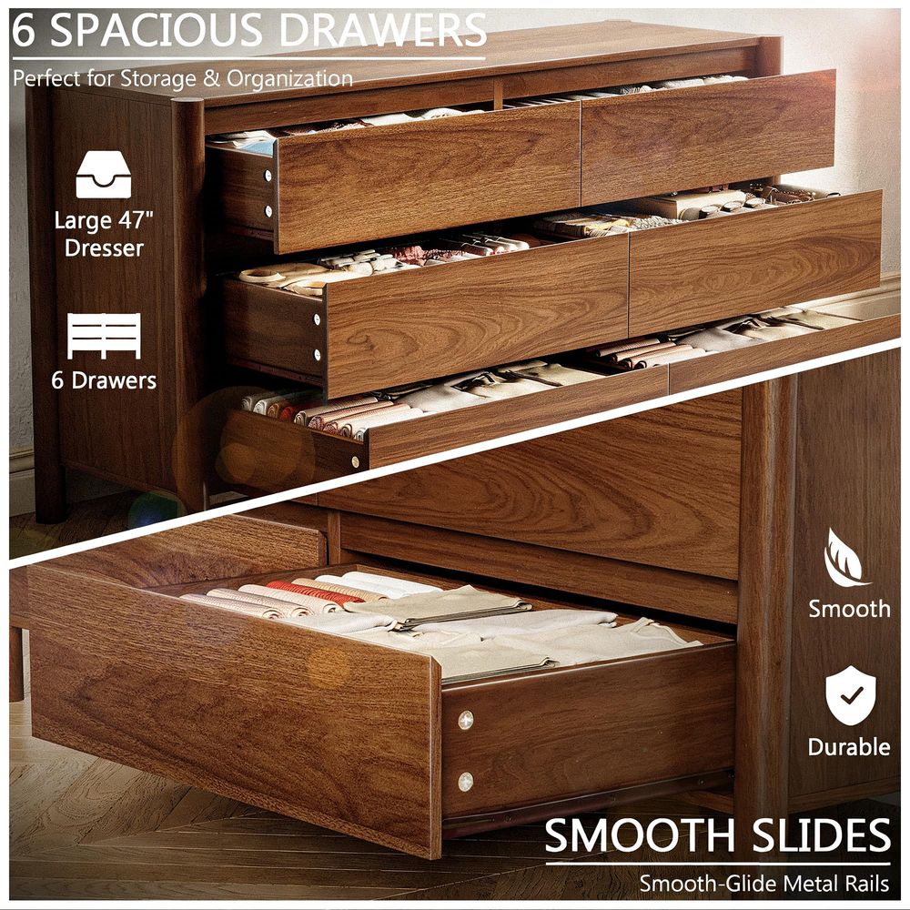 Wide 6Drawer Dresser, Farmhous – обзор и цена Woodworking Tv