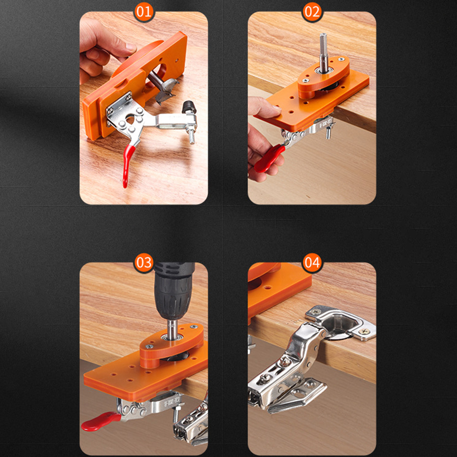 35mm Hinge Drilling Jig Long-L – обзор и цена Woodworking Basics