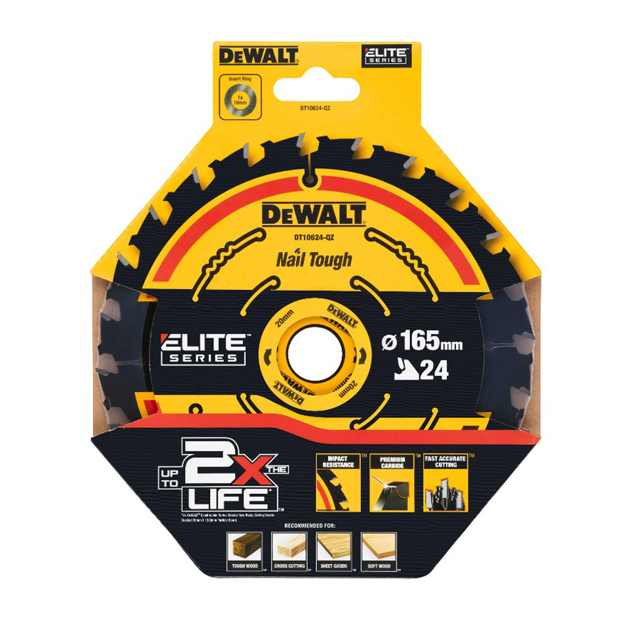 DEWALT DT10624-QZ 1/3pcs 24T C – обзор и цена Woodworking Basics