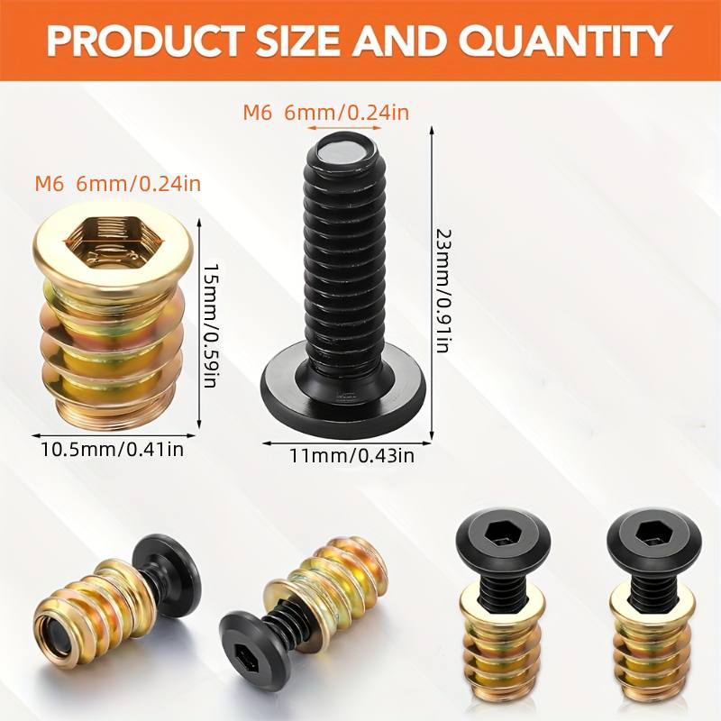 10PCS Nut Threaded Inserts Com – обзор и цена Woodworking Tool Stores
