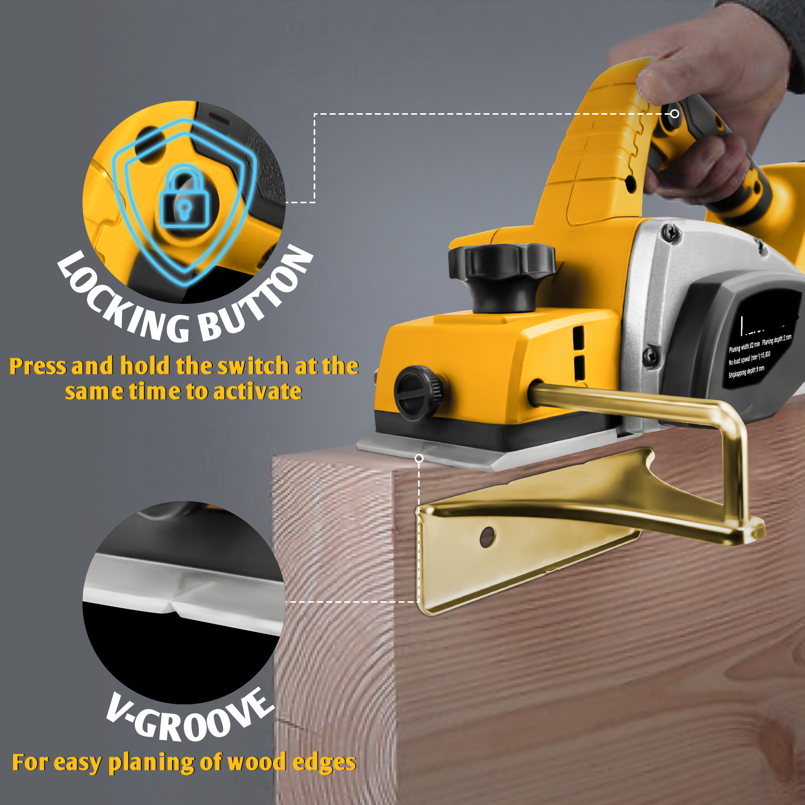 Electric Hand Planer for Dewal – обзор и цена Router Plane Hand