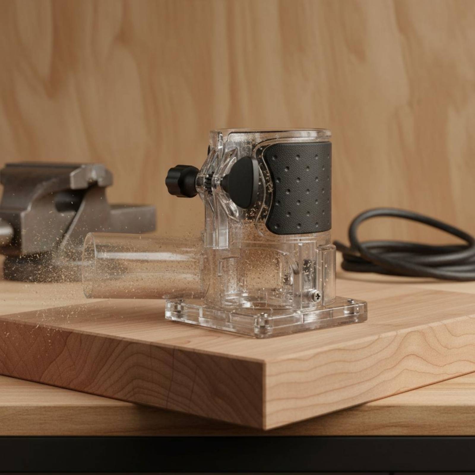 Transparent Router Dust Hood W – обзор и цена Woodworking Routers